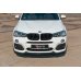 Накладка сплиттер на передний бампер на BMW X3 F25 M-Pack Polift